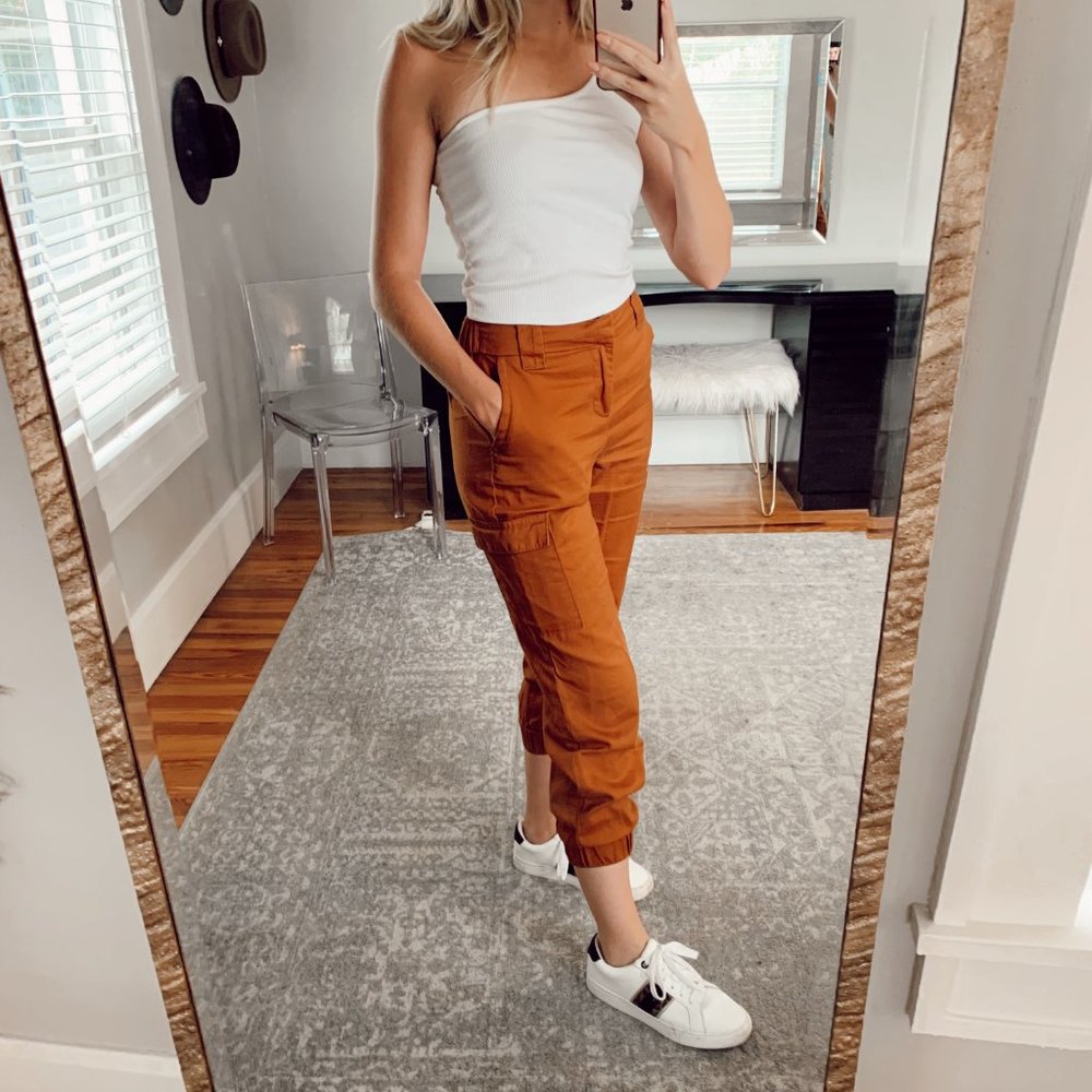 Vanilla Star | Cargo Joggers | Orange | Small